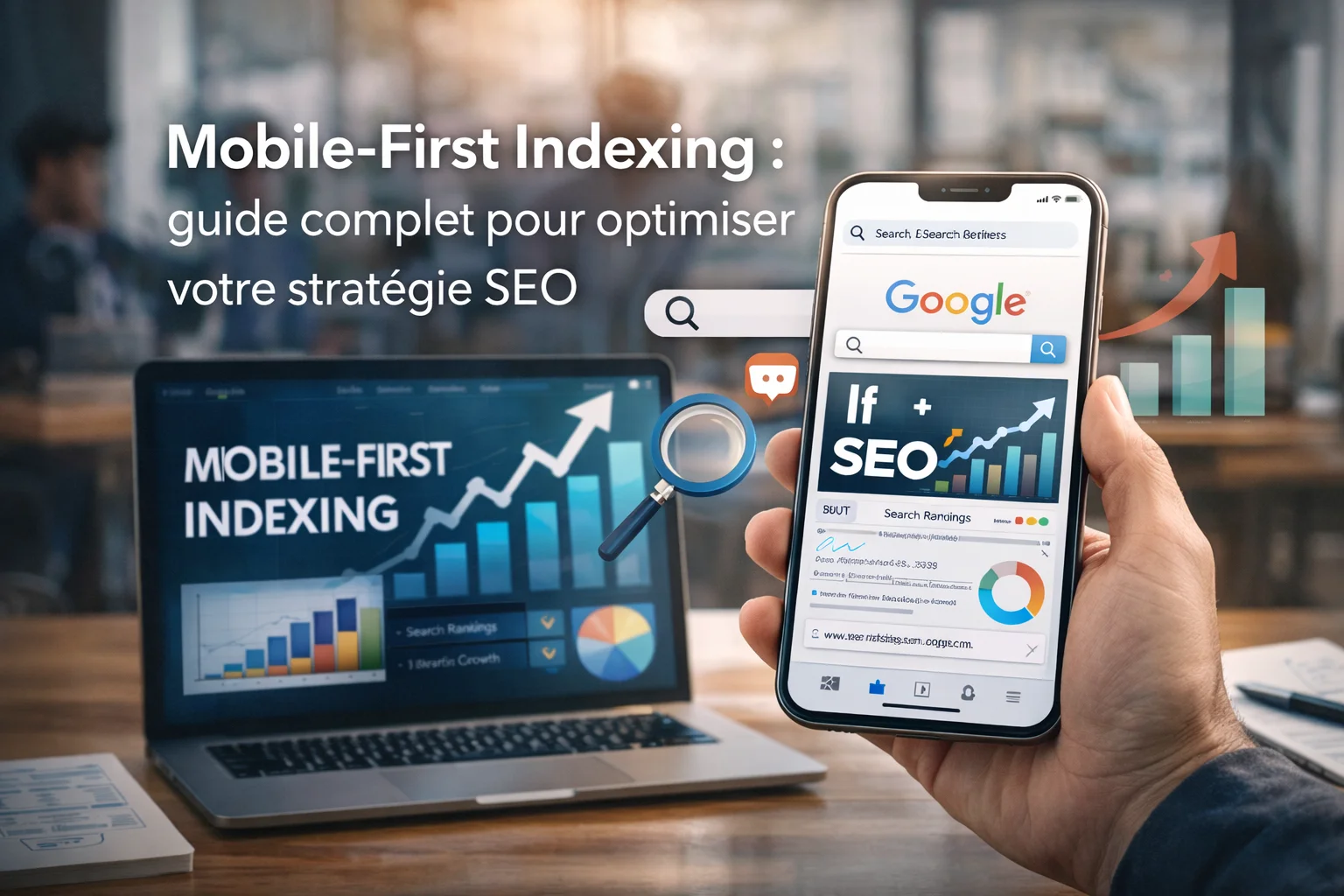Core Web Vitals : mobile first indexing - Illustration SEO Core Web Vitals
